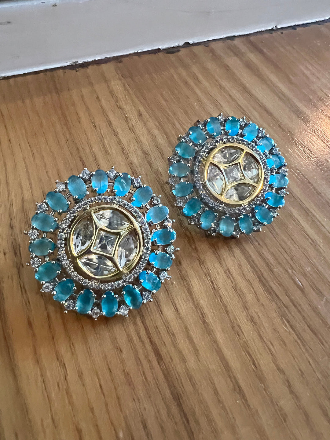 Victorian Kundan Choker Necklace with Earrings