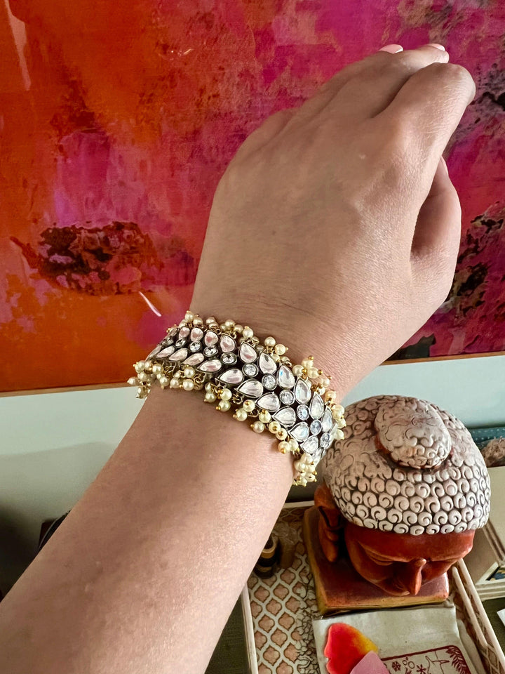 Scintillating Faux Diamond Bracelet - SHIVKA