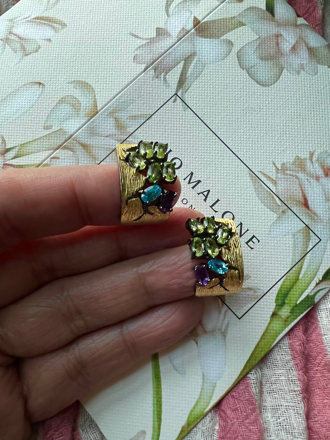 Multi Gemstone Pure 925 Silver Baalis