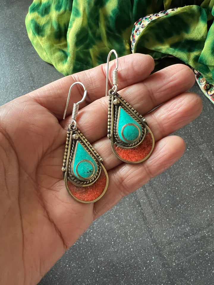 Antique Stones Danglers