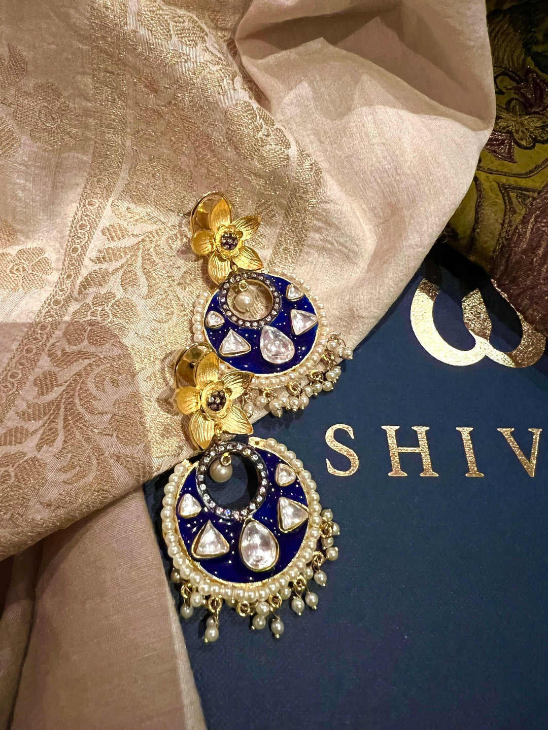 Scintillating Kundan Chandbaalis - SHIVKA