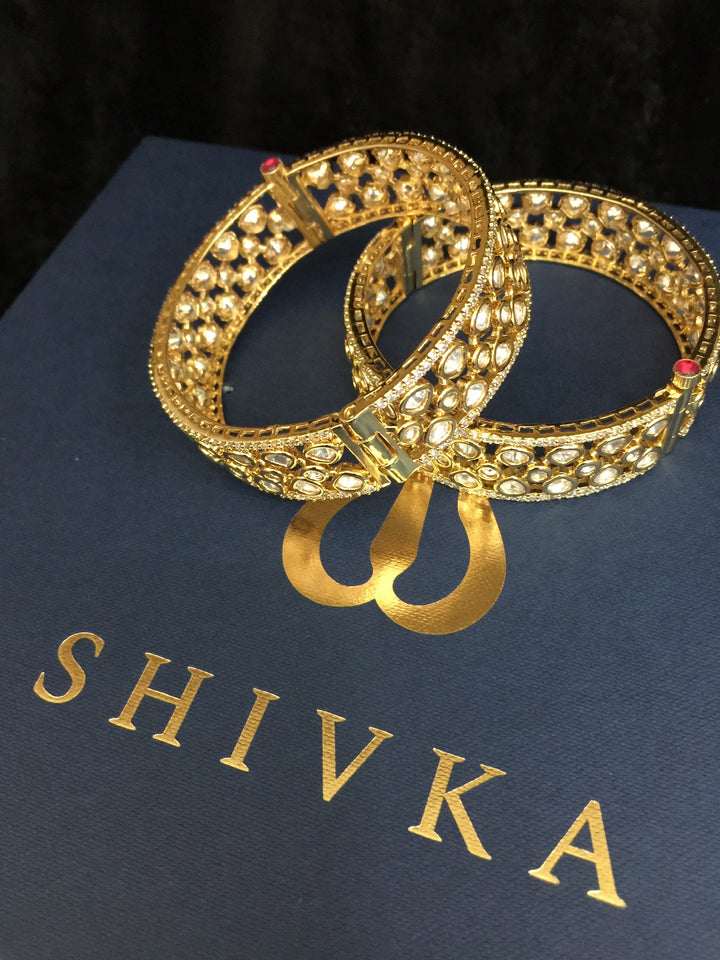 Bridal Kundan Kadas- Set of Two