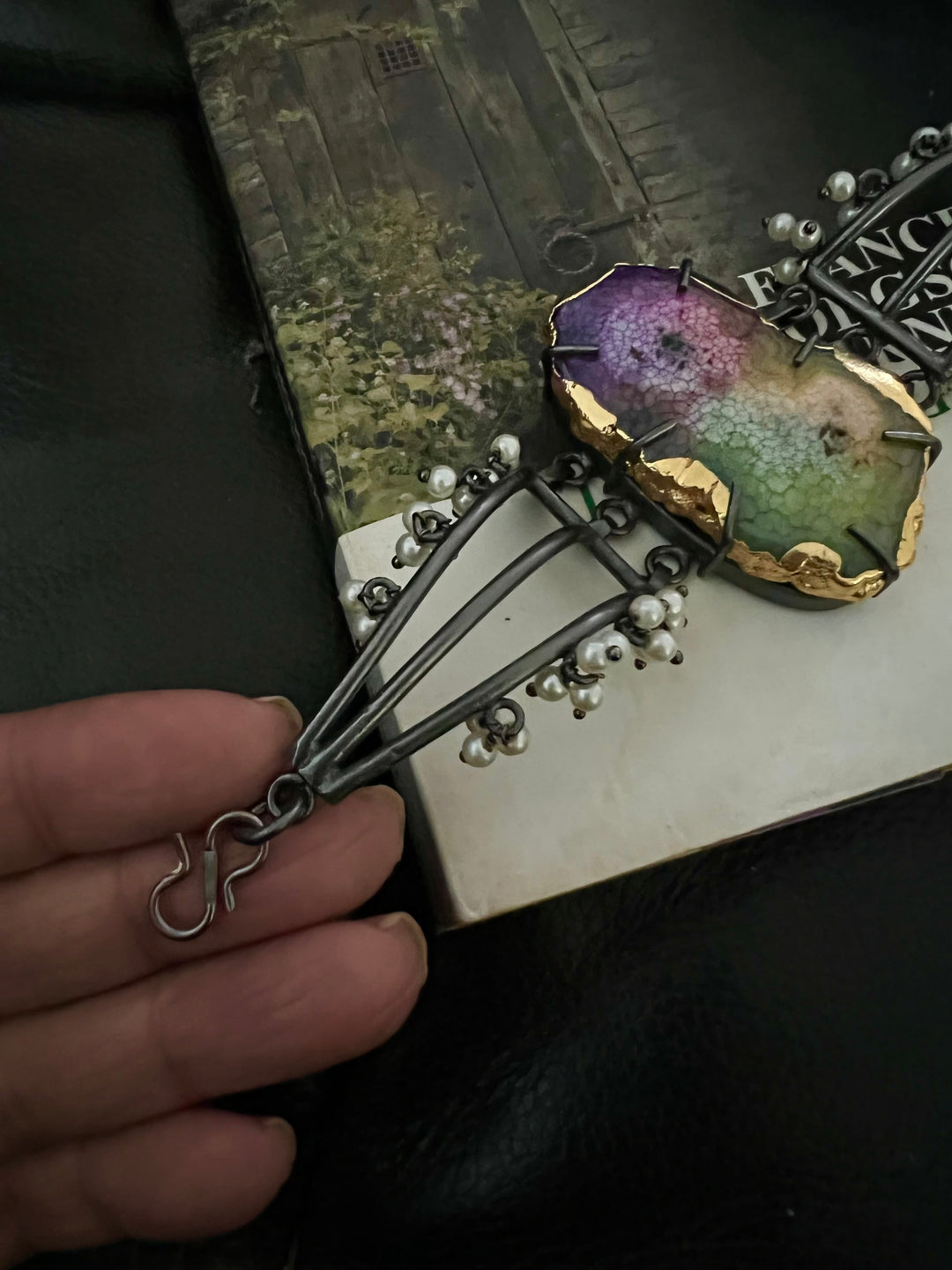 Statement Rainbow Druzy Bracelet