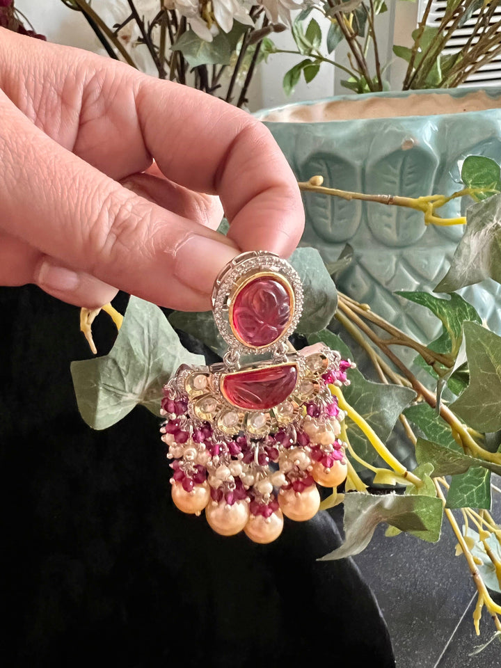 Gorgeous Kundan Choker with Statement Earrings - SHIVKA