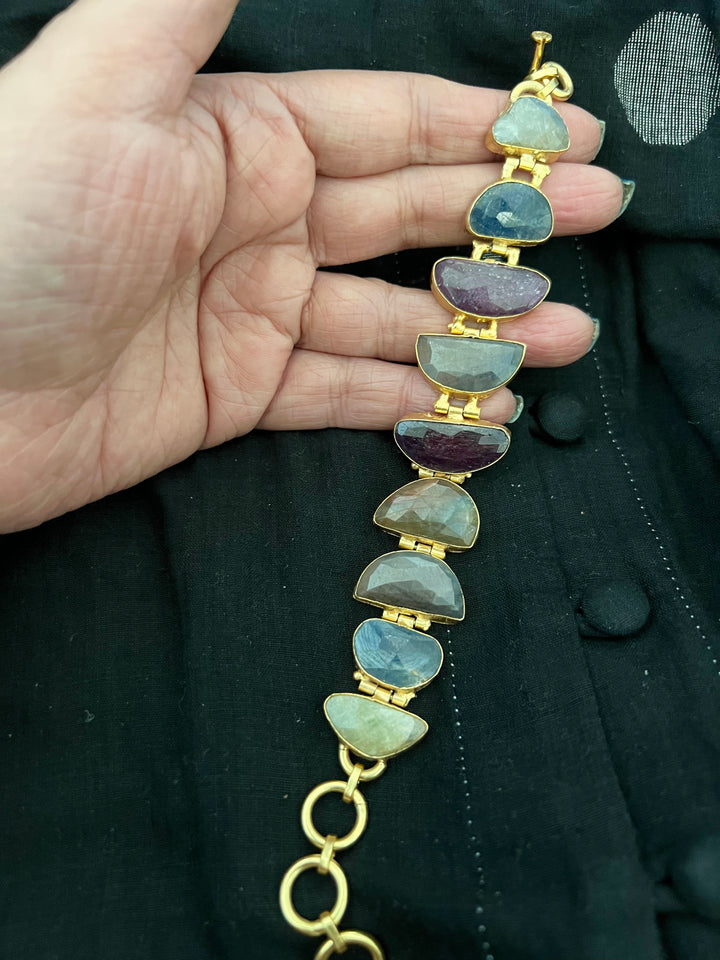 Multicolored Sapphire Bracelet