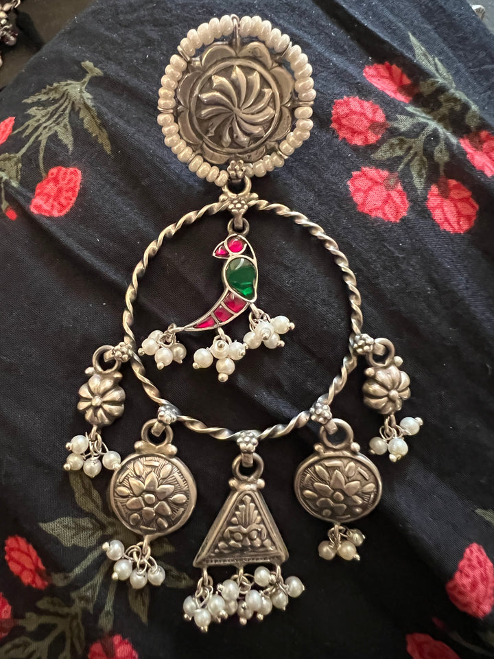 Designer Pure 925 Silver Earrings