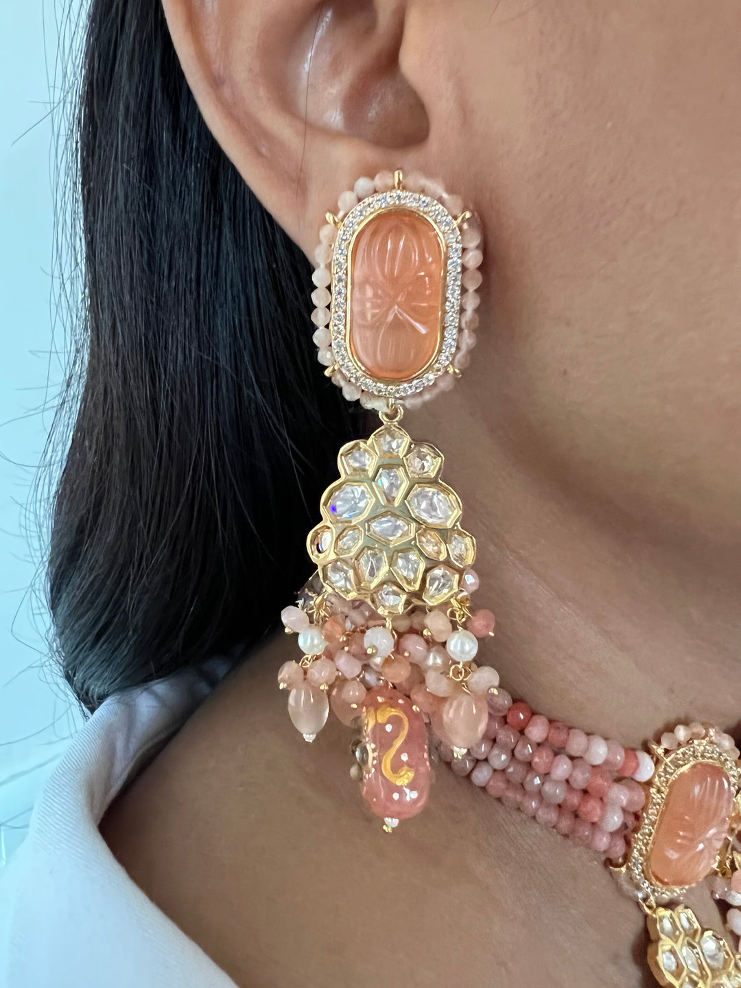 High Quality Kundan Choker with Statement Earrings