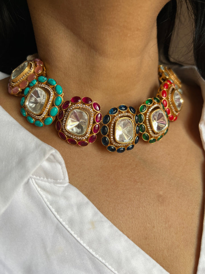 SHIVKA Designer Choker with Earrings