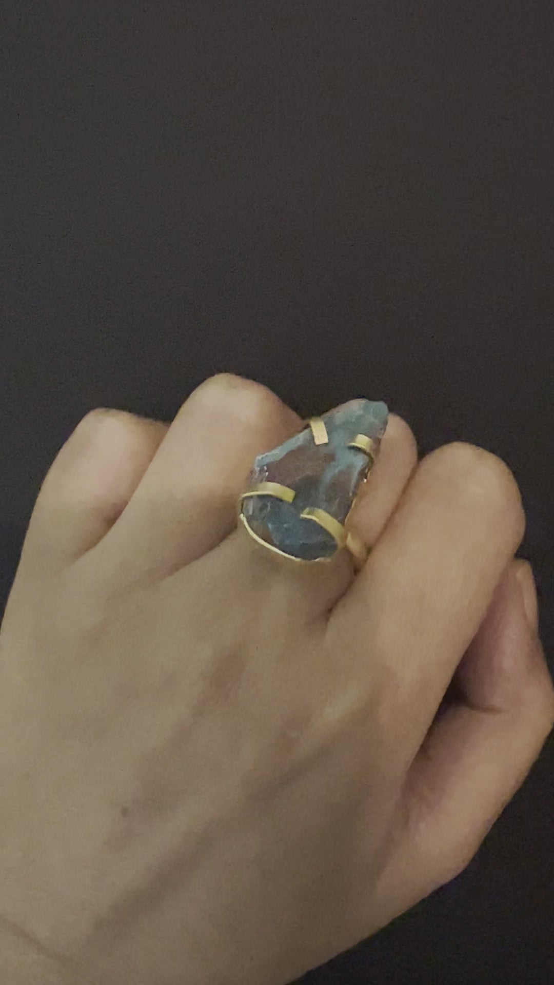 Statement Natural Gemstone Ring