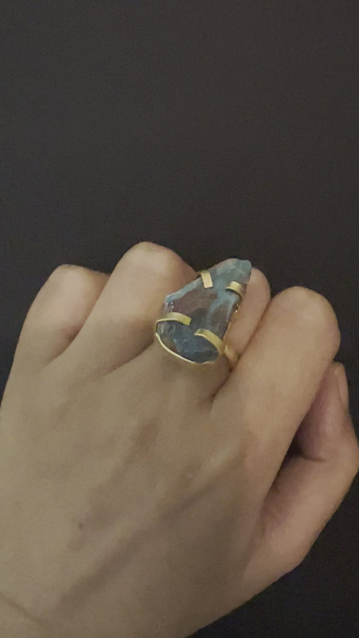 Statement Natural Gemstone Ring