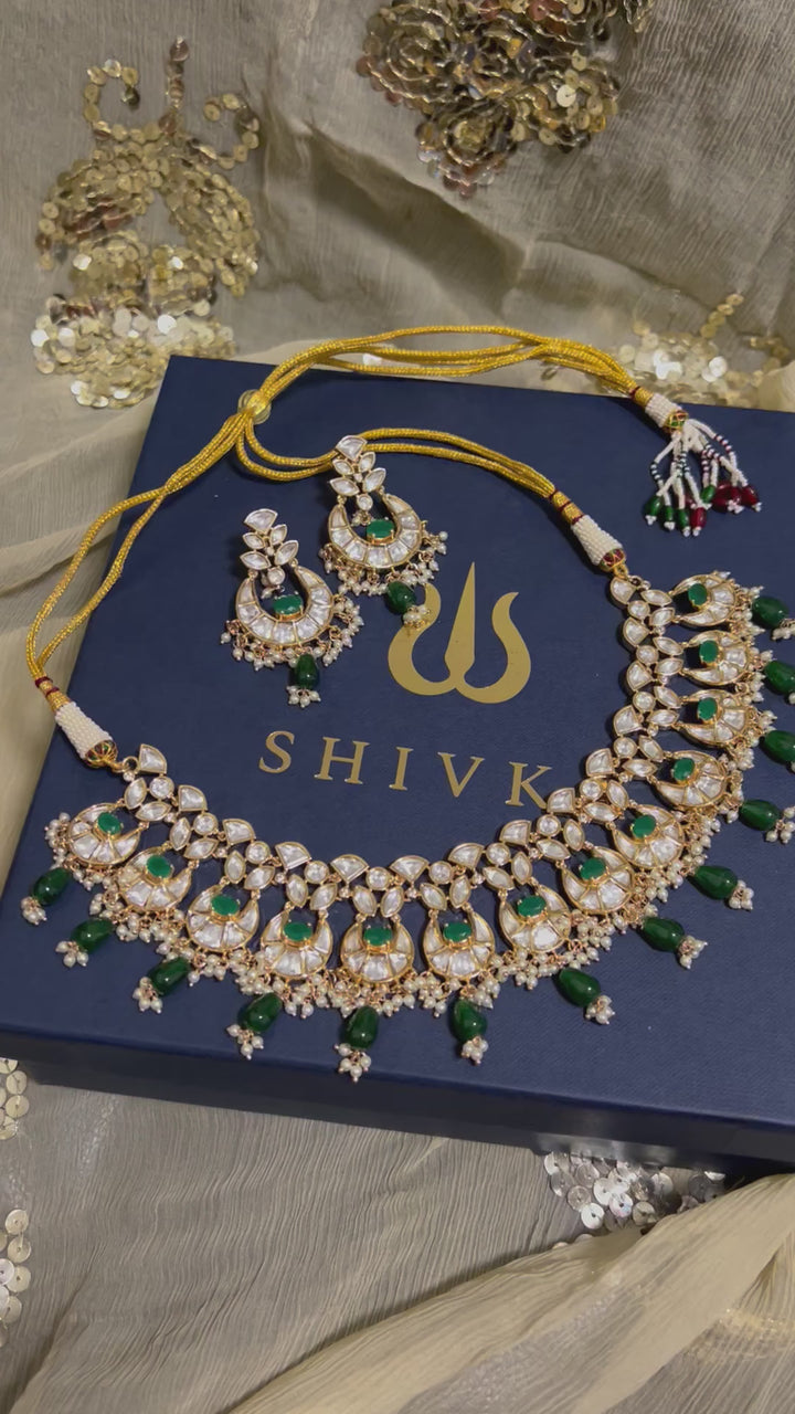 Royal Bridal Choker with Earrings