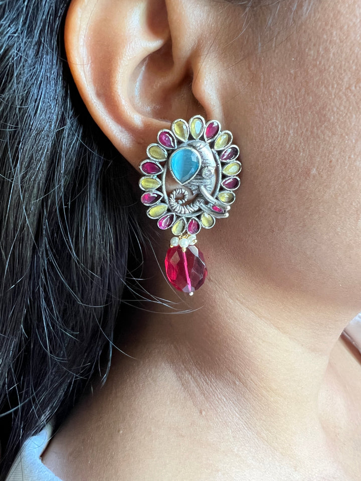 Scintillating Gemstones Earrings