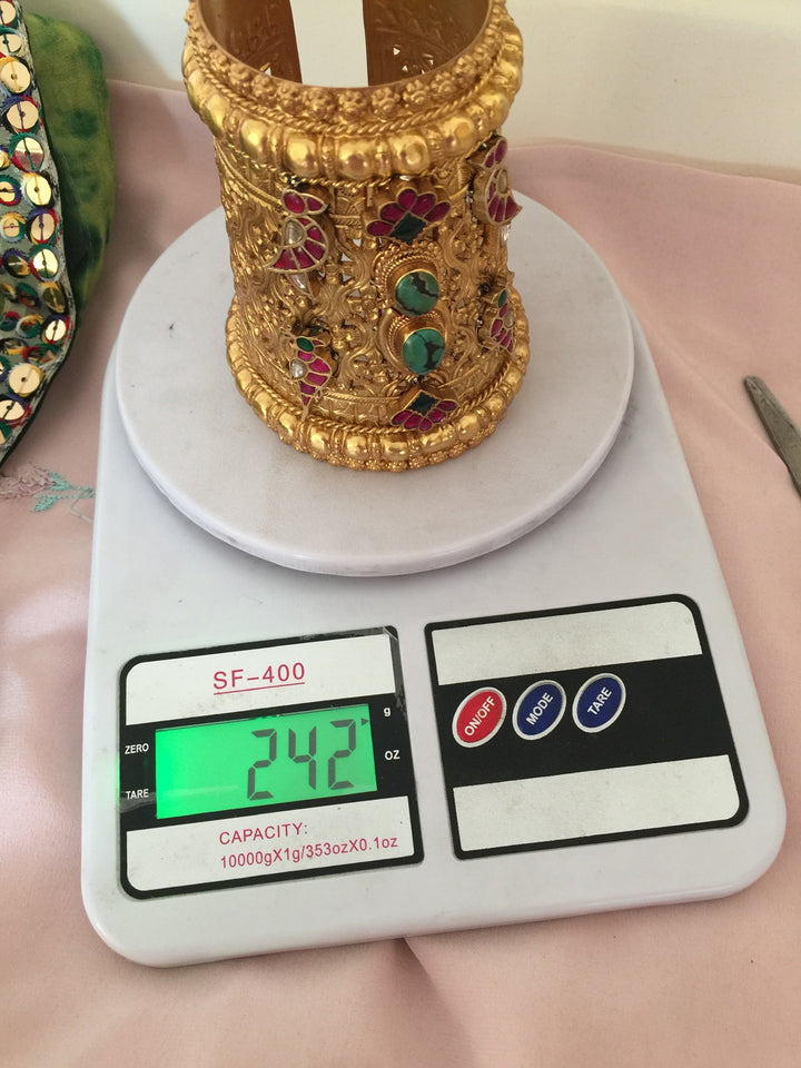 Royal Rajasthani Handcuff Bracelet | Pure 925 Silver Handcuff