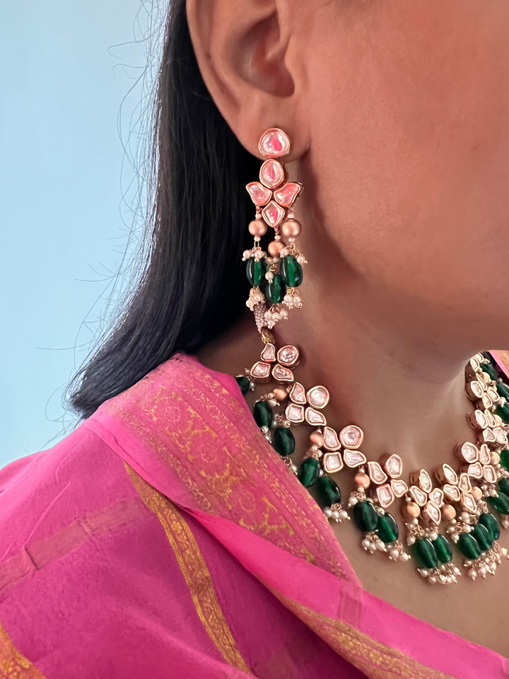 Classic Kundan Choker with Earrings