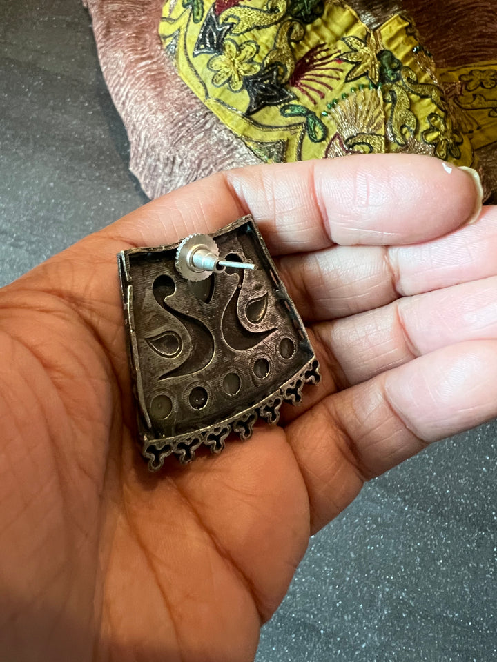 Antique Twin Peacock Earrings