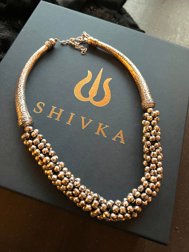 Antique Ghungroo Hasli Necklace