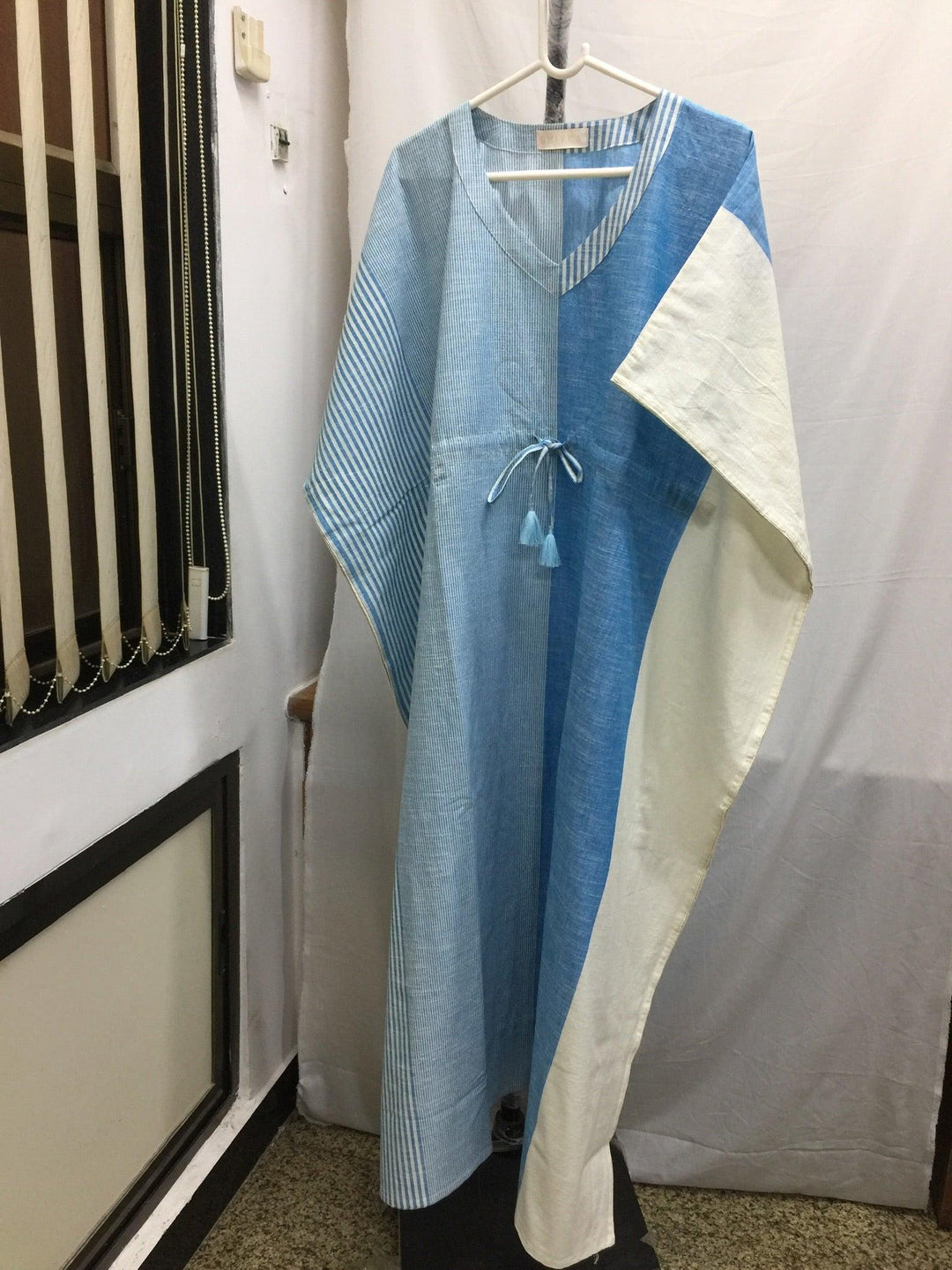 Indian Print Cotton Kaftan - SHIVKA