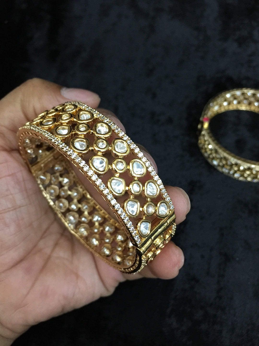 Bridal Kundan Kadas- Set of Two