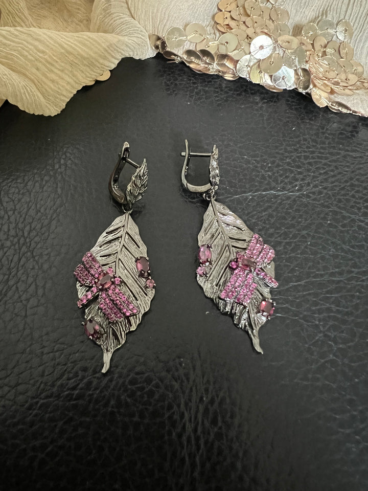 Designer Pure 925 Silver Dragon Fly Earrings