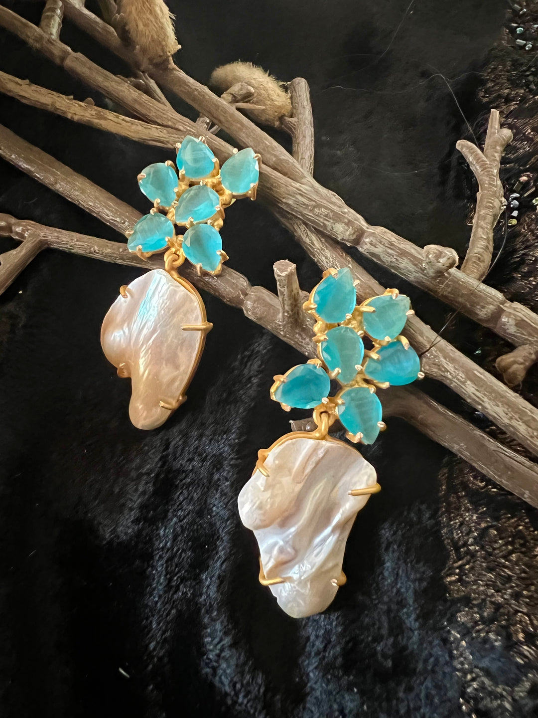 Scintillating Gemstones Earrings