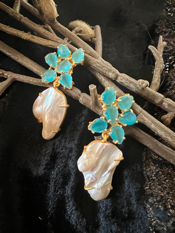 Scintillating Gemstones Earrings