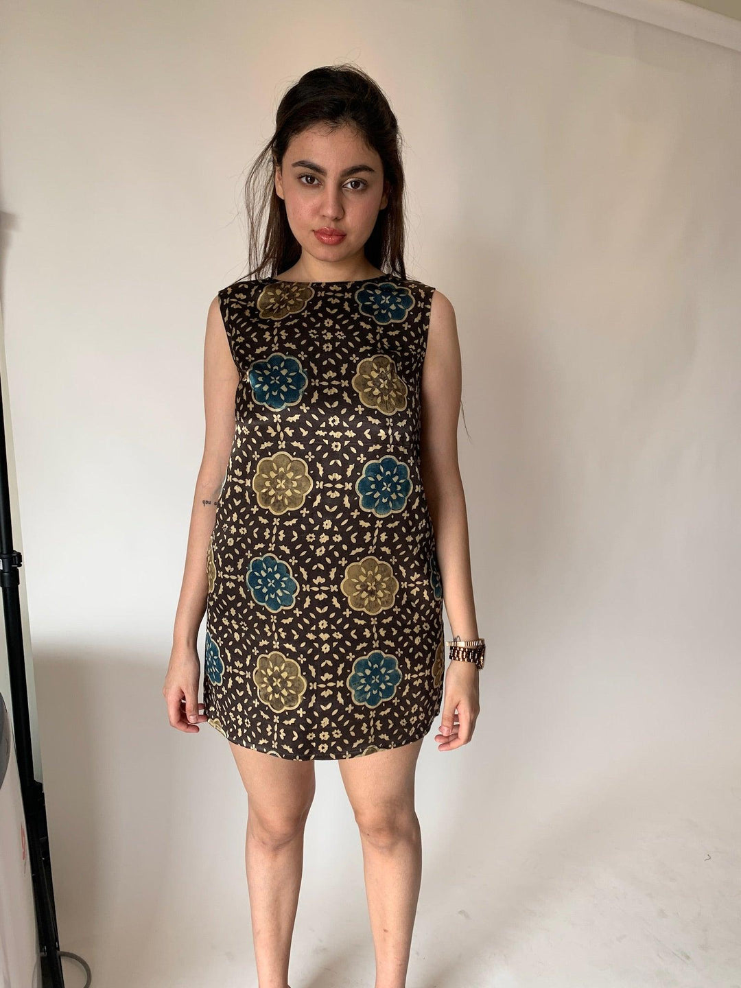 lounge mini dress Ribbed Logo Lounge Mini Dress Green