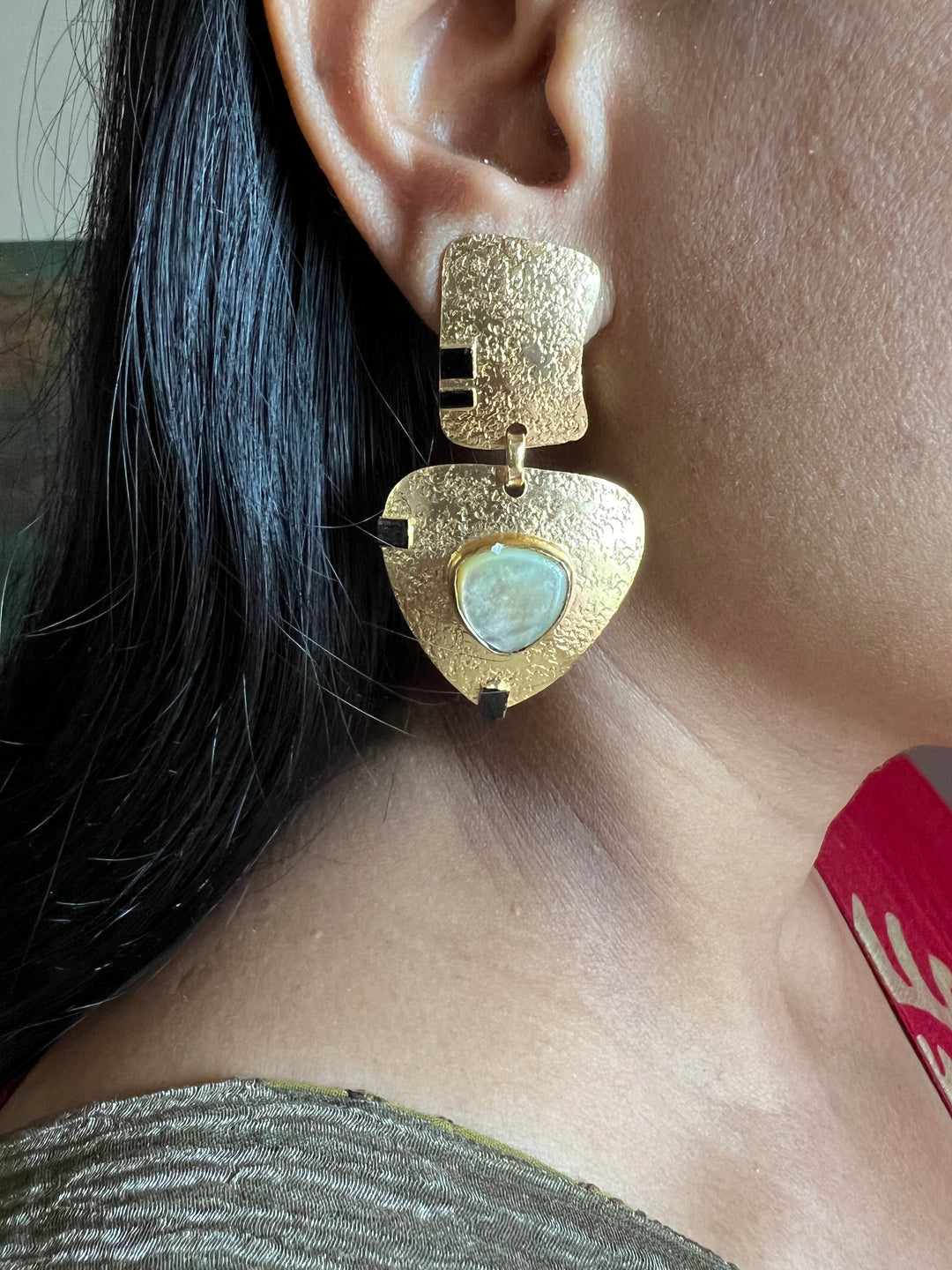 Vintage Mother of Pearl Earrings