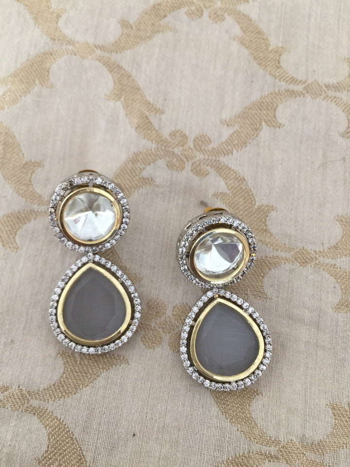 Victorian Kundan Necklace with Earrings