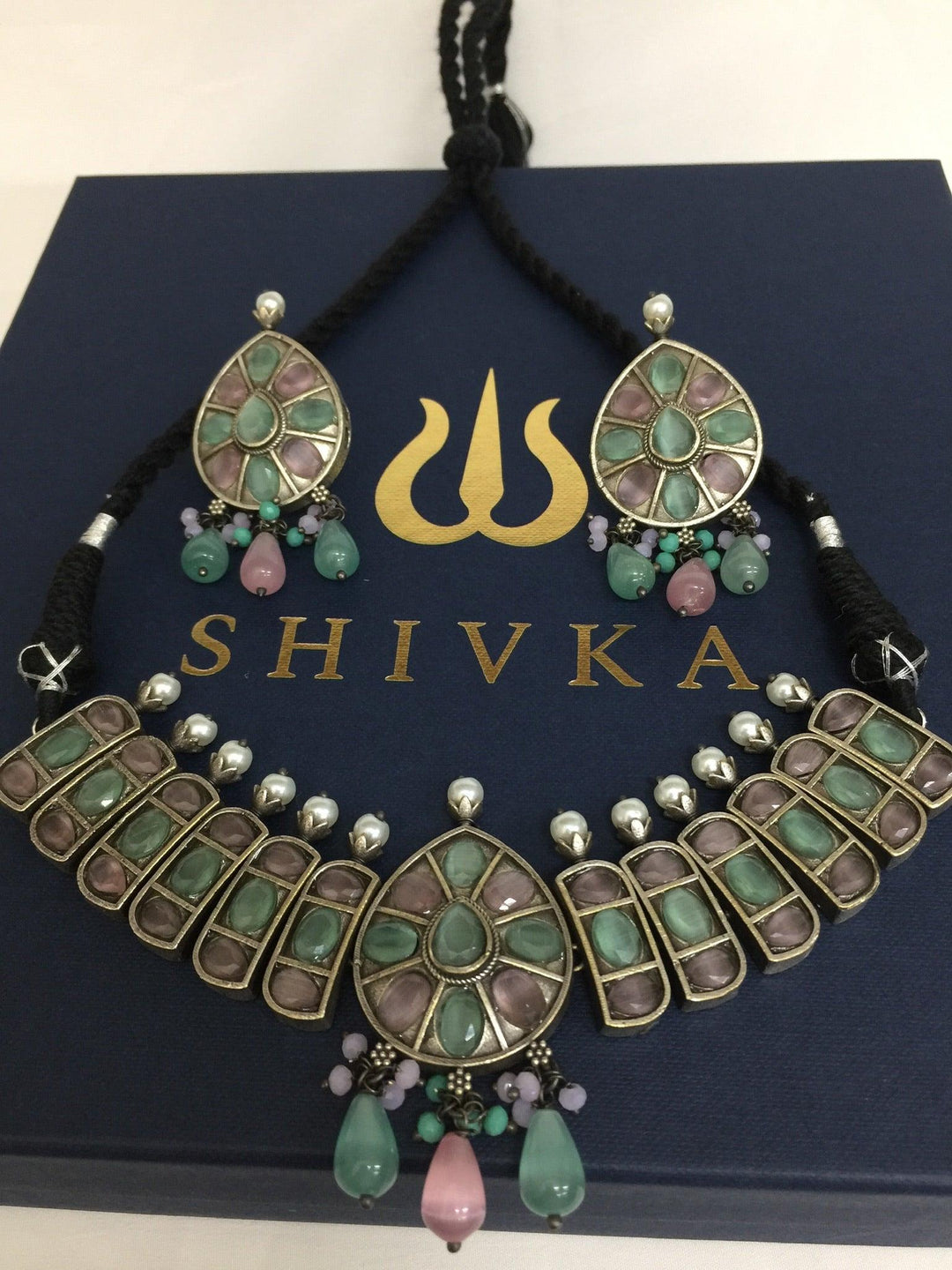 Statement Necklace with Earrings - SHIVKA