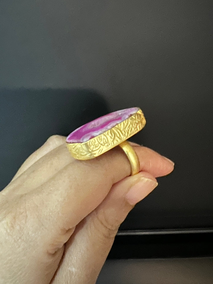 Druzy Gemstone Ring