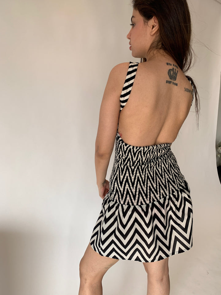 B&W Tennis Dress