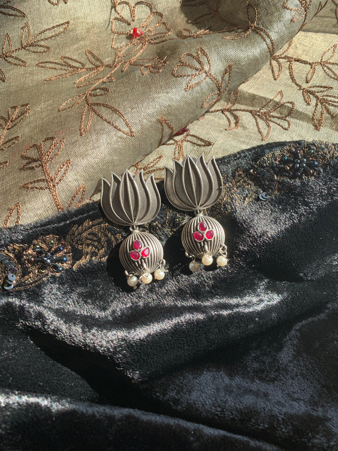 Lotus Earrings - SHIVKA