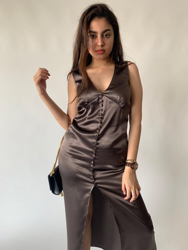 Milano Satin Dress - SHIVKA
