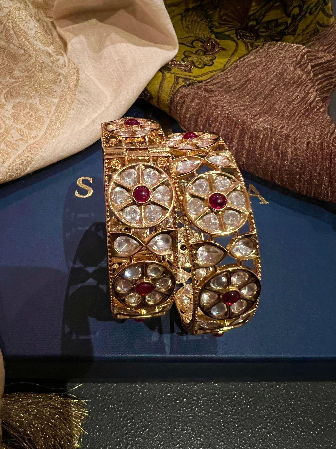 Bridal Kundan Kadas- Set of Two