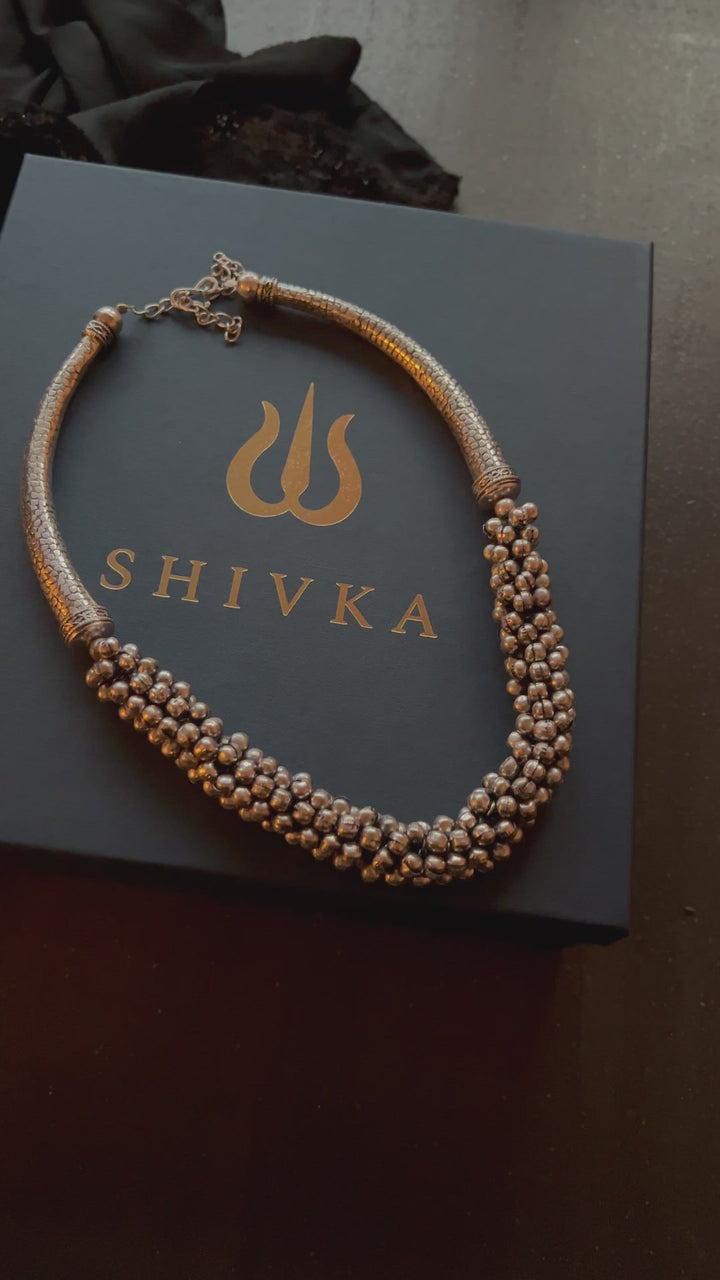 Antique Ghungroo Hasli Necklace