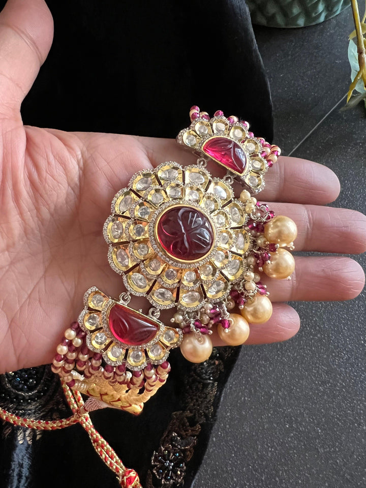 Gorgeous Kundan Choker with Statement Earrings - SHIVKA