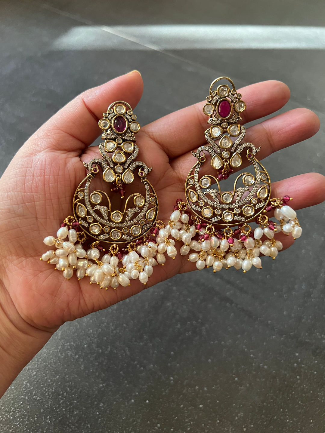 Victorian Kundan Earrings