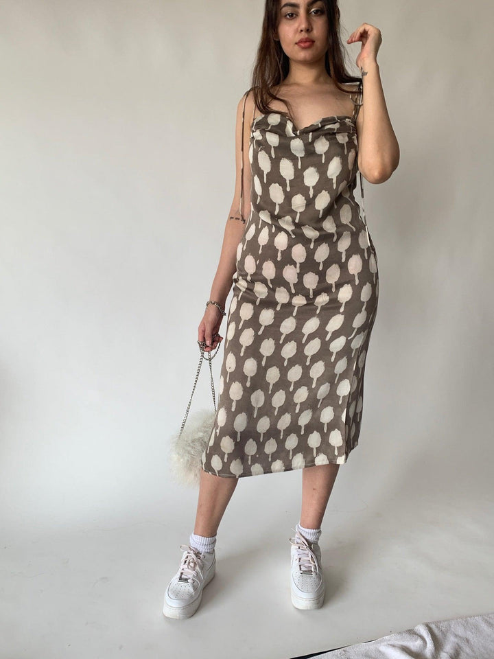 String Tie Long Dress - SHIVKA