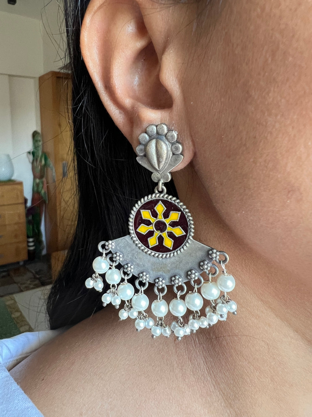 Antique Brass Earrings