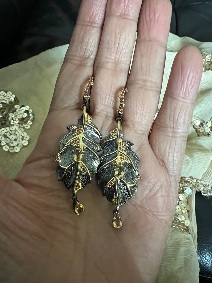 Sterling Silver Pendant Chain Necklace with Earrings