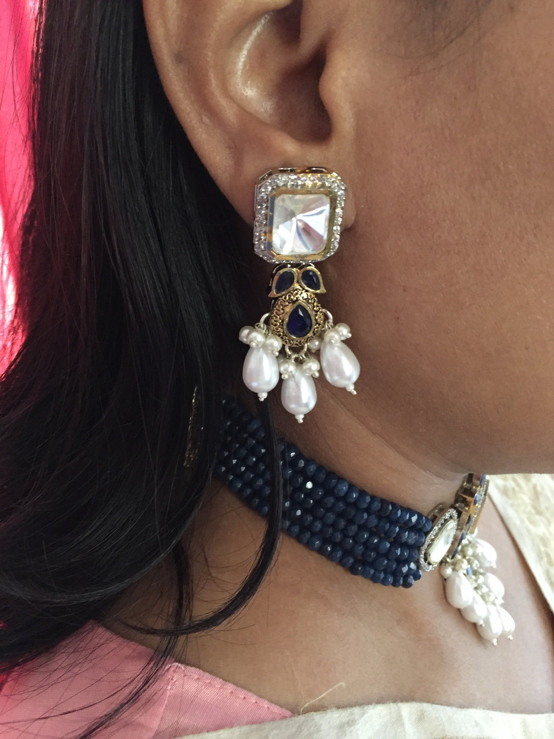 Victorian Choker with Earrings