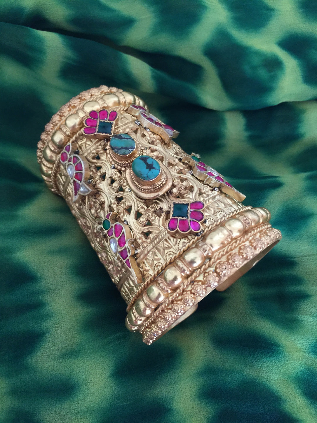 Royal Rajasthani Handcuff Bracelet | Pure 925 Silver Handcuff