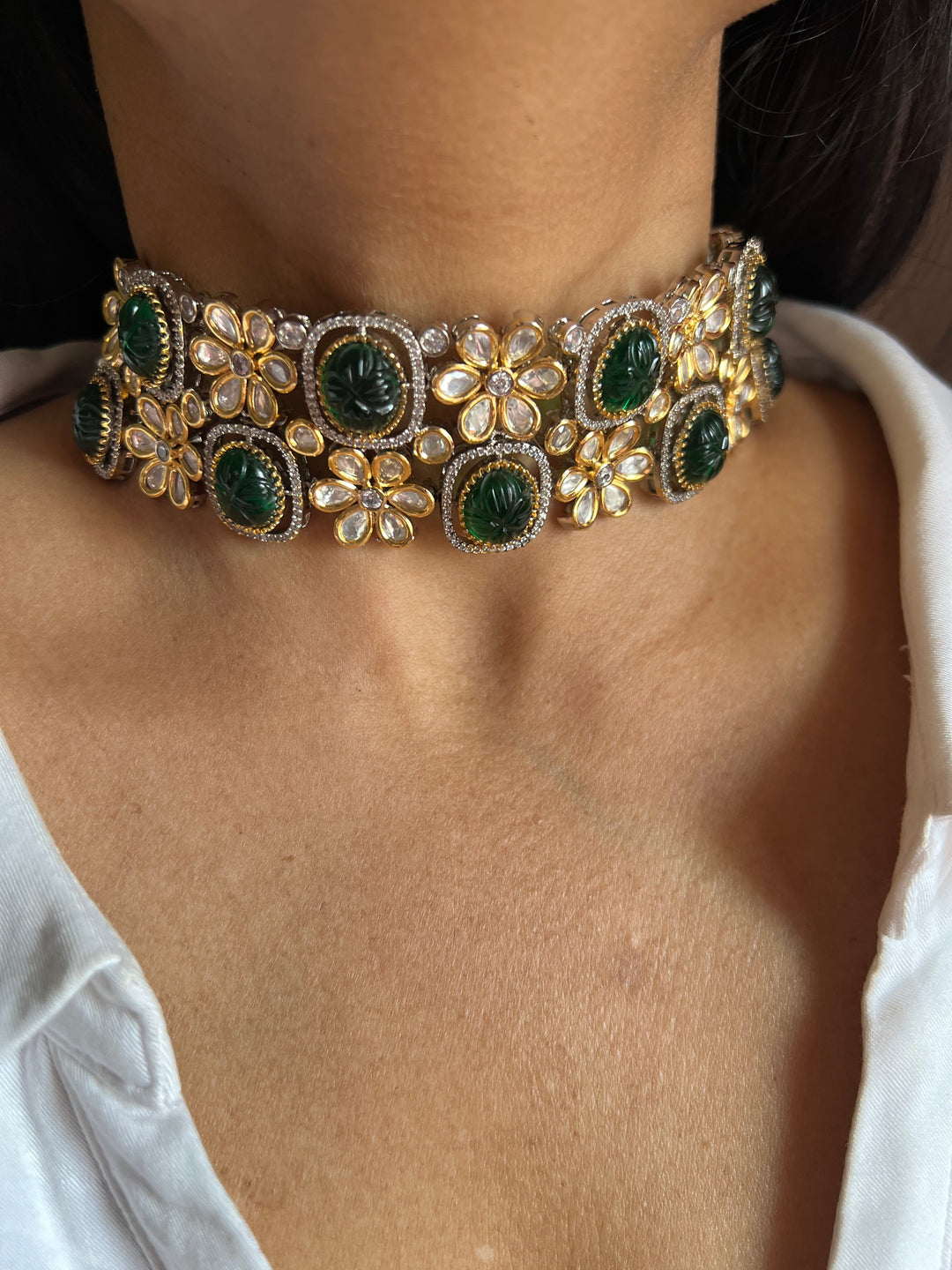 Kundan Choker with Earrings
