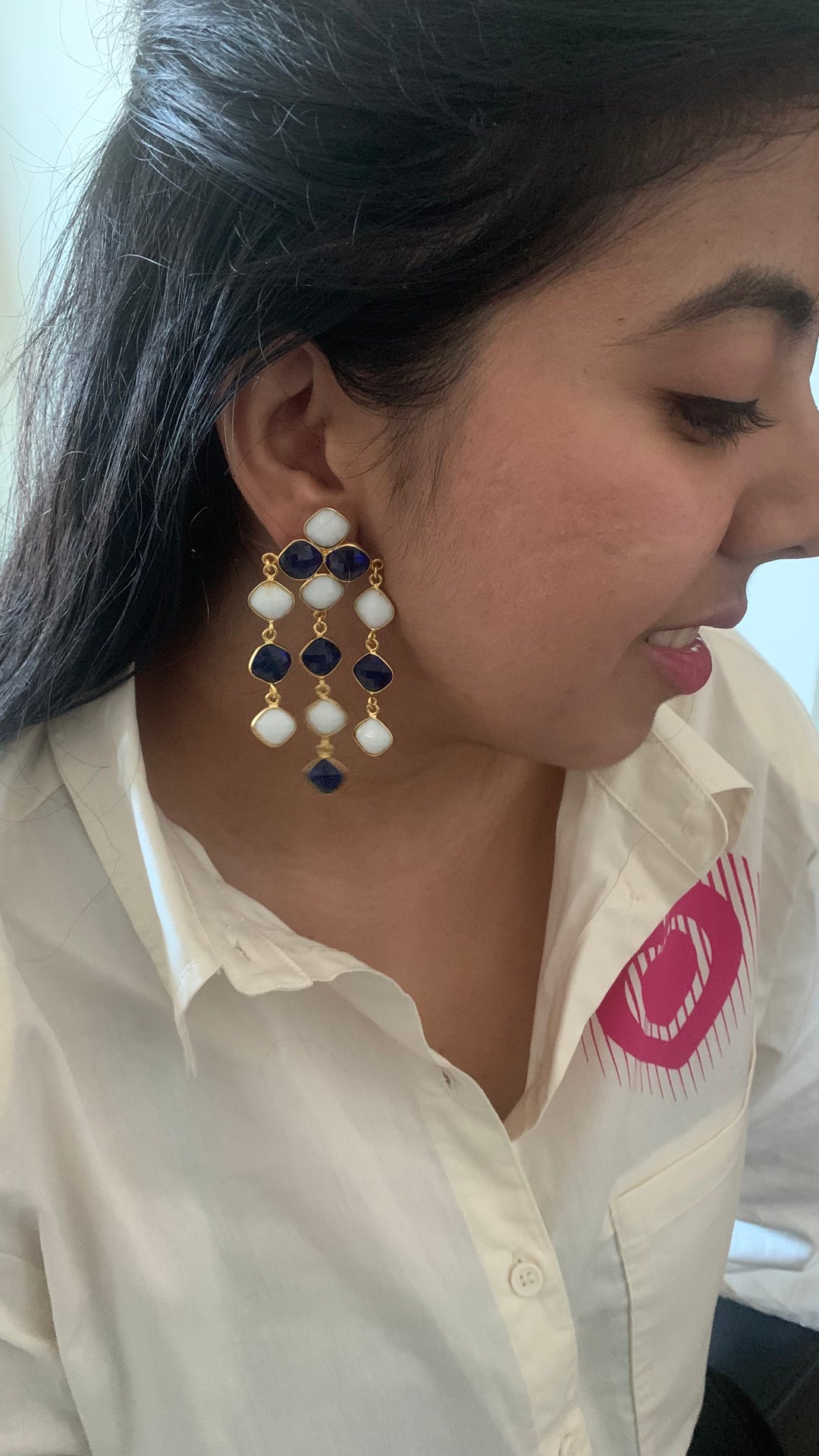 Statement Gemstones Earrings