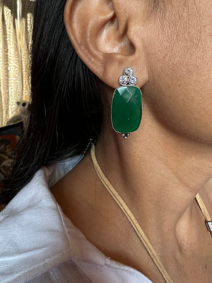 Beaded Necklace with studs