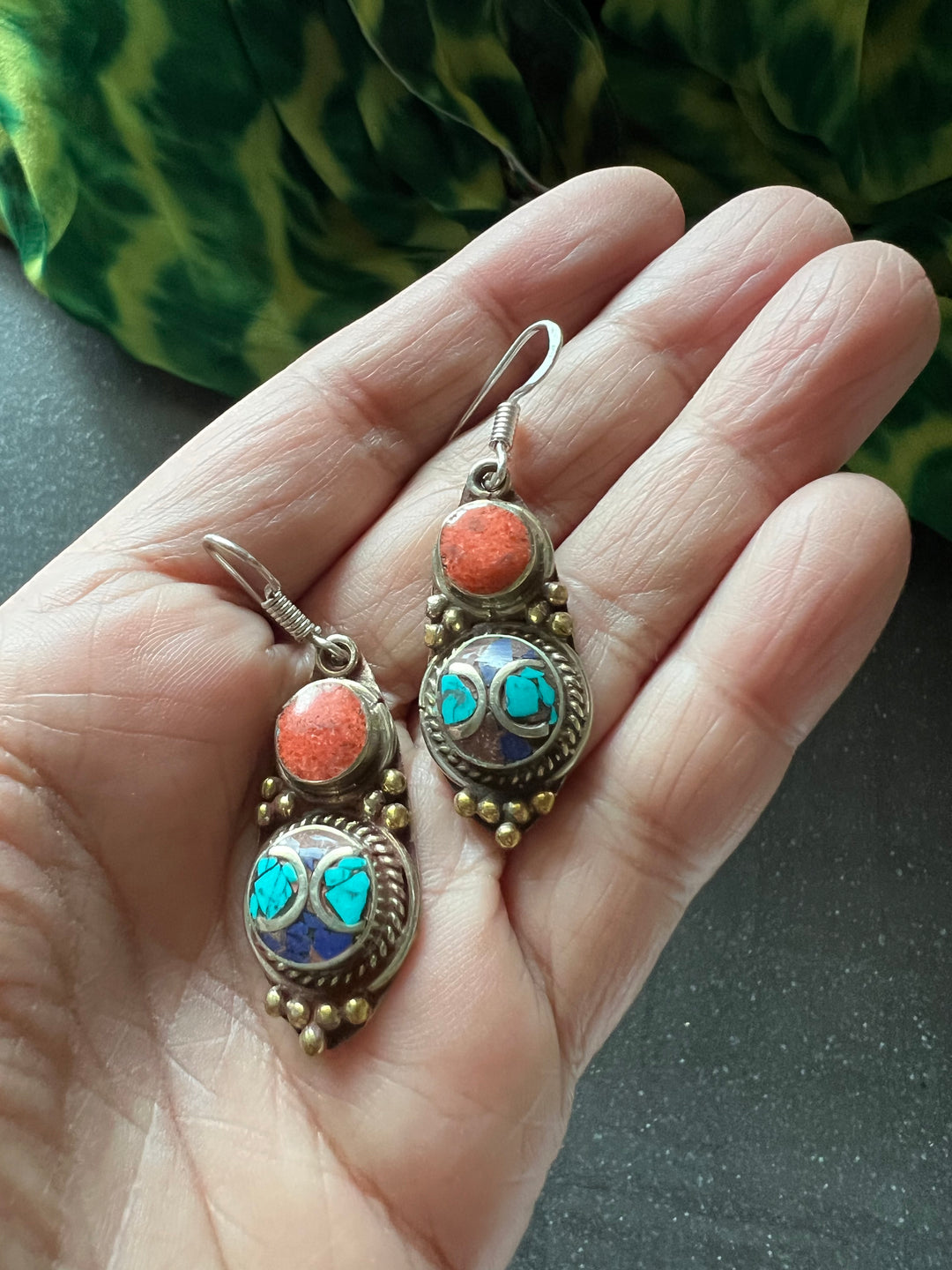 Antique Stones Danglers