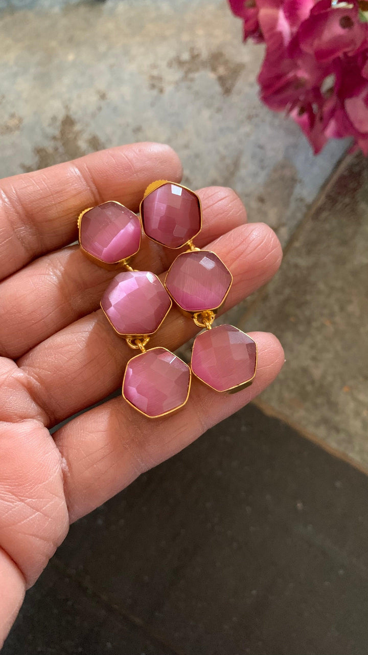 Hexagon Earrings - SHIVKA