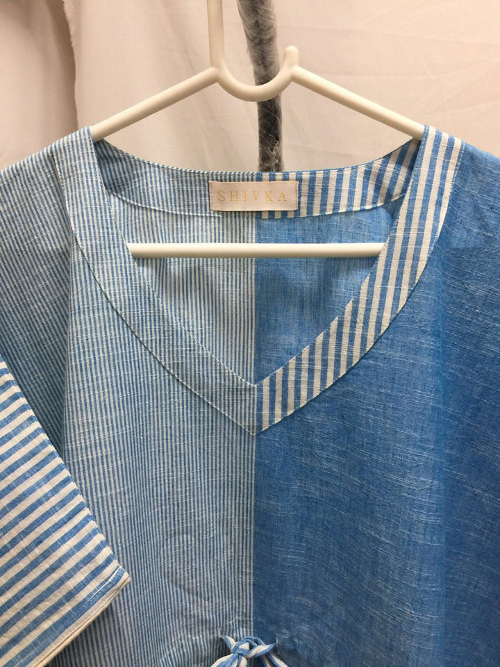 Indian Print Cotton Kaftan - SHIVKA