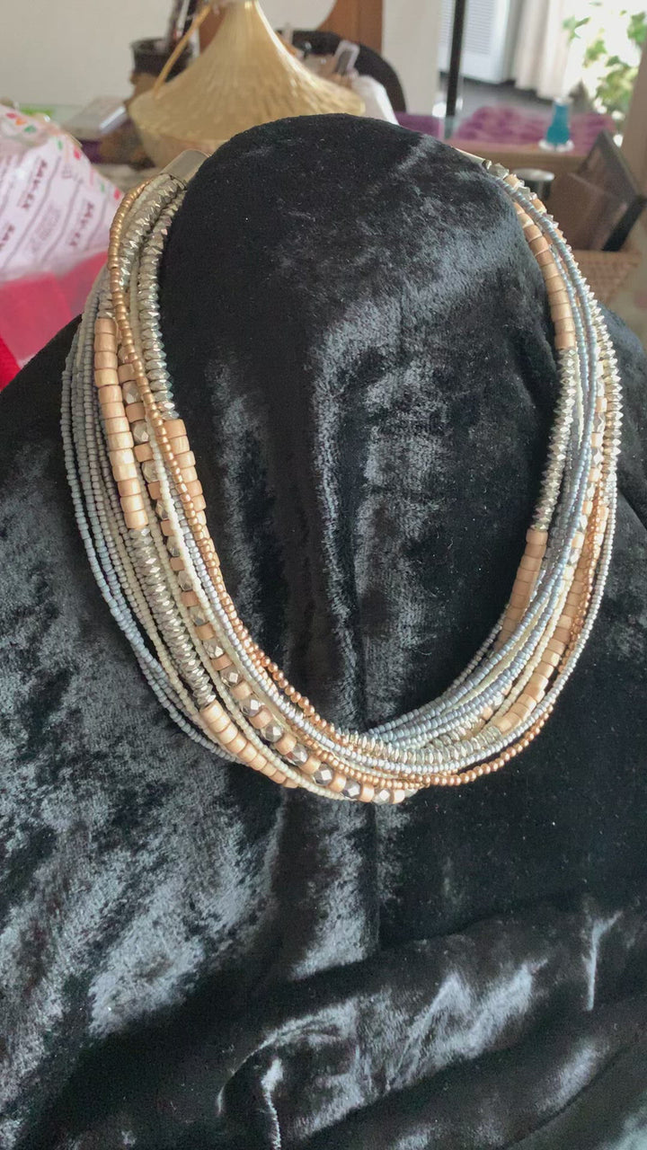 Gorgeous Multilayered Beaded Necklace