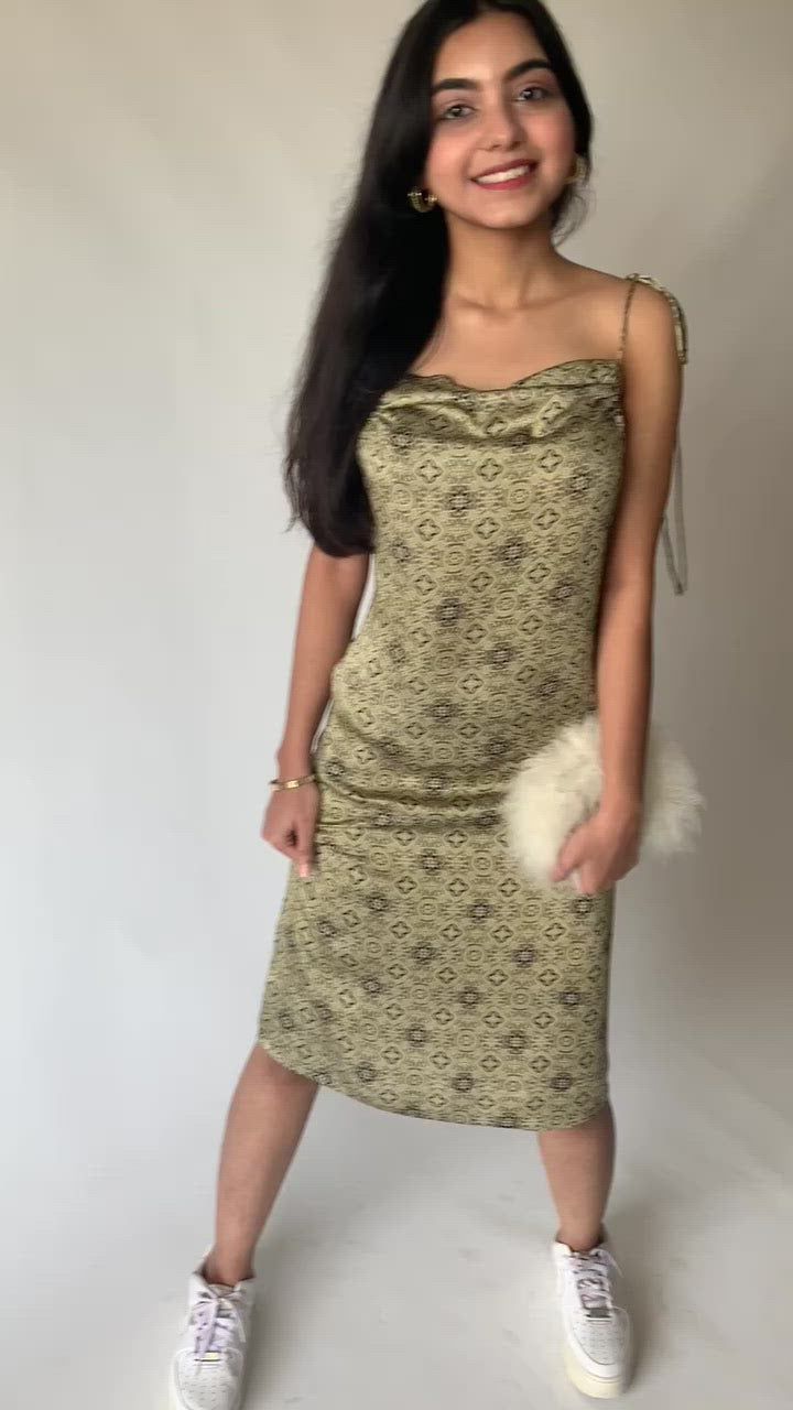 Winter Hazel Cowl Neck Dress